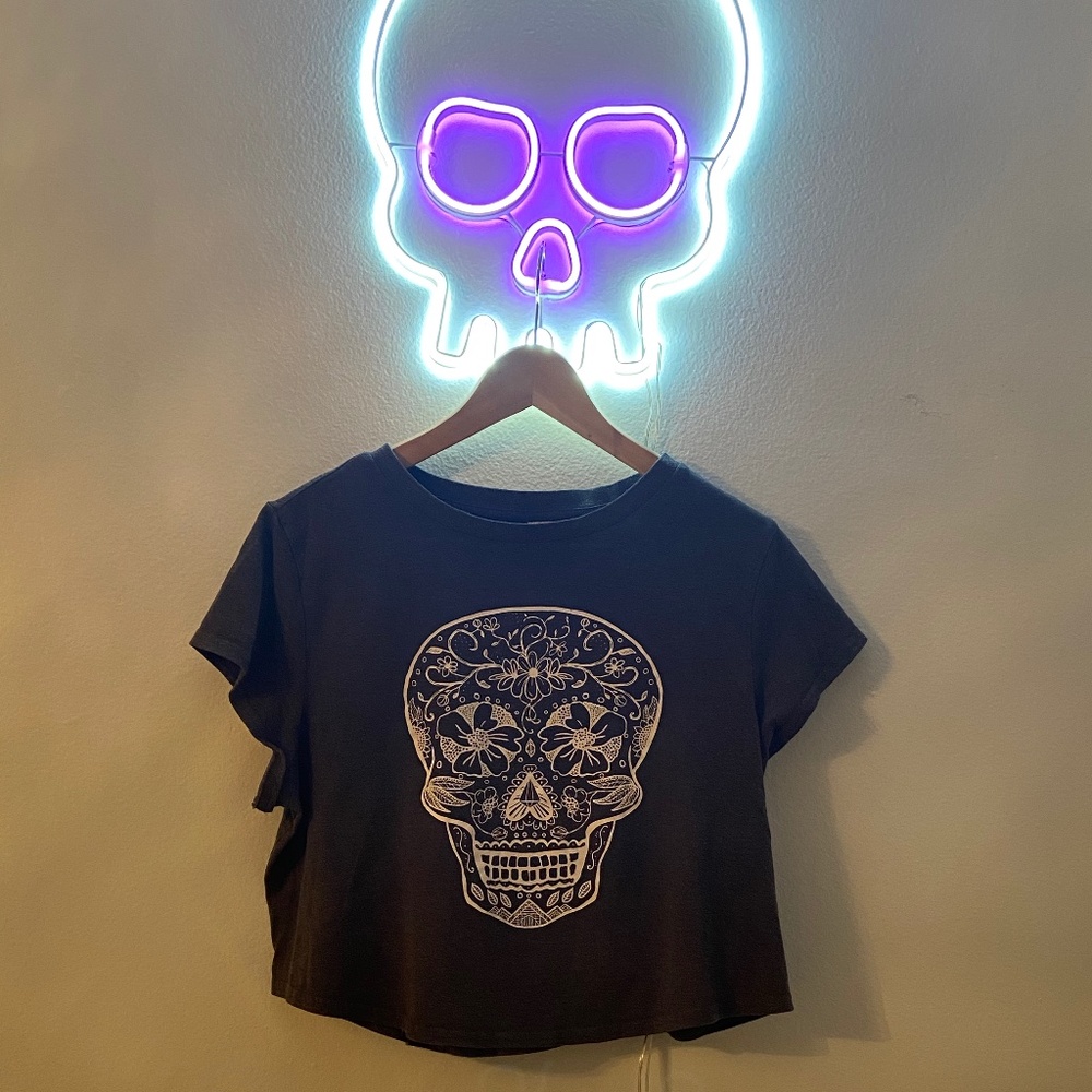 Sugar Skull Crop Top